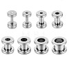 304 Stainless Steel Ear Plugs Gauges WG10FF3-05-3