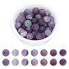 Frosted Natural Amethyst Round Bead Strands G-AR0002-06-1