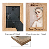 Natural Wood Photo Frames DIY-WH0247-001-2