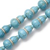 Synthetic Turquoise Dyed Beads Strands G-B184-B02-03-2