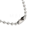 Religion 304 Stainless Steel Ball Chain Star Hamsa Hand Pendant Necklaces for Women Men NJEW-U005-05P-3