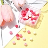 70Pcs Rubberized Style Acrylic Beads MACR-FS0001-71B-8