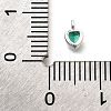 925 Sterling Silver Cubic Zirconia Charms STER-Q005-01A-C-3
