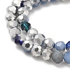 Electroplate Glass Beads Strands EGLA-P048-B03-2