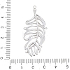 Hollow 304 Stainless Steel Pendants STAS-Z194-03P-01-3