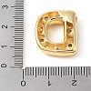 Brass Micro Pave Clear Cubic Zirconia Pendant KK-Z046-01G-D-3