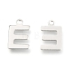 201 Stainless Steel Charms X-STAS-C021-06P-E-2