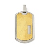 Ion Plating(IP) 304 Stainless Steel Pendants STAS-F307-15G-1