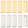 120Pcs 2 Colors 201 Stainless Steel Charms STAS-BBC0010-52-7