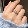 925 Sterling Silver with Cubic Zirconia Finger Rings FS-WGFD4D7-01-2
