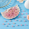 100Pcs Crackle Transparent Glass Beads GLAA-TADJ0001-12I-4
