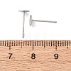 Tarnish Resistant 304 Stainless Steel Flat Round Blank Peg Stud Earring Findings X-STAS-S028-24-2