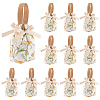 Flower Print Canvas Cloth Wedding Candy Tote Bags ABAG-WH0072-044B-1