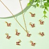 SHEGRACE Brass Micro Pave Cubic Zirconia Charms XGRQ5K081-628G-F-4