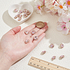 20Pcs 1-Hole Flat Round Zinc Alloy Rhinestones Buttons ALRI-NB0001-20D-3