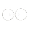 925 Sterling Silver Huggie Hoop Earrings EJEW-C179-05B-S-4