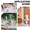 3Pcs 2 Styles Glass Candle Holders DJEW-HY0001-09-5