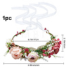 Cloth Artificial Flower Bridal Wreath OHAR-WH0011-19-2