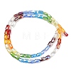 Electroplate Glass Beads Strands EGLA-D300-05-10-4
