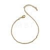 Brass Rolo Chain Bracelets for Women BJEW-G735-05G-4