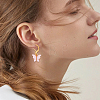 12 Pairs 12 Styles Alloy & Rhinestone & Acrylic & Resin Pearl Leverback Earrings EJEW-BM0001-05-5