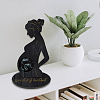 Wood Pregnant Woman Picture Frame Stand DJEW-WH0049-002-7