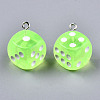 Transparent Epoxy Resin Pendants X-CRES-N025-12A-A06-3