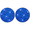 PVC Rhinestone Anti-slip Coaster PW-WGFA6AD-04-1