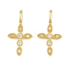 Brass Pave Clear Cubic Zirconia Pendants KK-CBA6A75-55A-G-1
