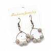 Natural Aqua Terra Jasper Dangle Earrings EJEW-S202-011B-2