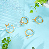 4Pcs Adjustable Brass Ring Components FIND-BBC0002-51B-4