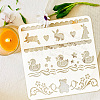 PET Hollow Out Drawing Painting Stencils DIY-WH0391-0329-3