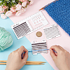 3Pcs 3 Styles Acrylic Yarn Wrap Per Inch Guide Board DIY-BC0006-91-3