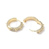 Brass Micro Pave Cubic Zirconia Hoop Earrings EJEW-P259-02G-2