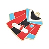 Back to School Alloy Enamel Pendants FIND-E054-02F-2