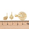 Brass Micro Pave Cubic Zirconia Pendant & Stud Earrings Sets for Women SJEW-F227-01L-G-3