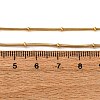 1.2MM 304 Stainless Steel Rondelle Bead Round Snake Chain Necklaces NJEW-K291-03G-5