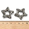 Star Shape Polymer Clay Rhinestone Beads CLAY-NH0001-06-4