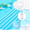 5 Strands Transparent Teardrop Glass Beads Strands GLAA-TA0004-21A-5