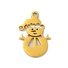 Christmas 201 Stainless Steel Pendants STAS-Q015-09G-1