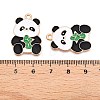 Panda Theme Alloy Enamel Pendants ENAM-T020-34E-3