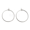 Brass Hoop Earrings Findings IFIN-R211-01P-1