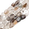 Natural Multicolor Lodolite Quartz Garden Phantom Quartz Beads Strands G-C286-A27-1