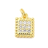 Real 18K Gold Plated Rack Plating Brass Micro Pave Cubic Zirconia Pendants Charms KK-S396-03A-1