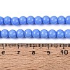 Opaque Solid Color Glass Beads Strands GLAA-T032-P6mm-23-2