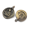 Brass Pendants KK-D224-09AB-2