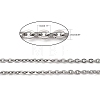 304 Stainless Steel Men's Necklace Chains STAS-N051-02-2