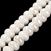 Porcelain Rondelle Beads PORC-Q001-01K-2