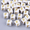 Plating Acrylic Beads SACR-S297-09F-1