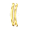 Brass Curved Tube Beads KK-B120-04A-G-1